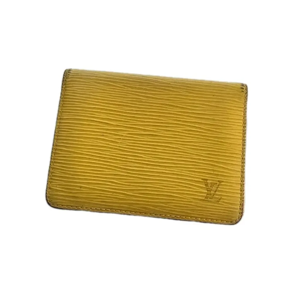 Louis Vuitton Yellow Epi ID Credit‎ Card Holder SP0030